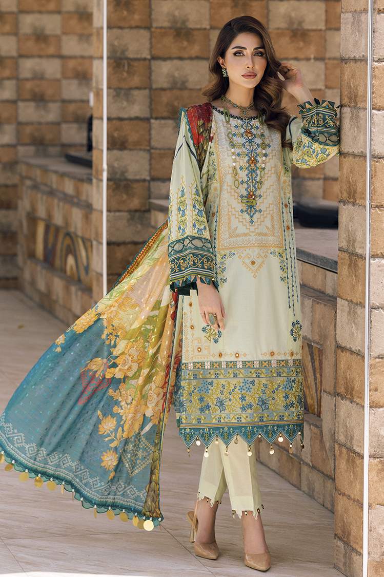 3-PC Unstitched Digital Printed Lawn Suit