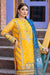 Embroidered Cotton Net 3-Pc Suit Yellow