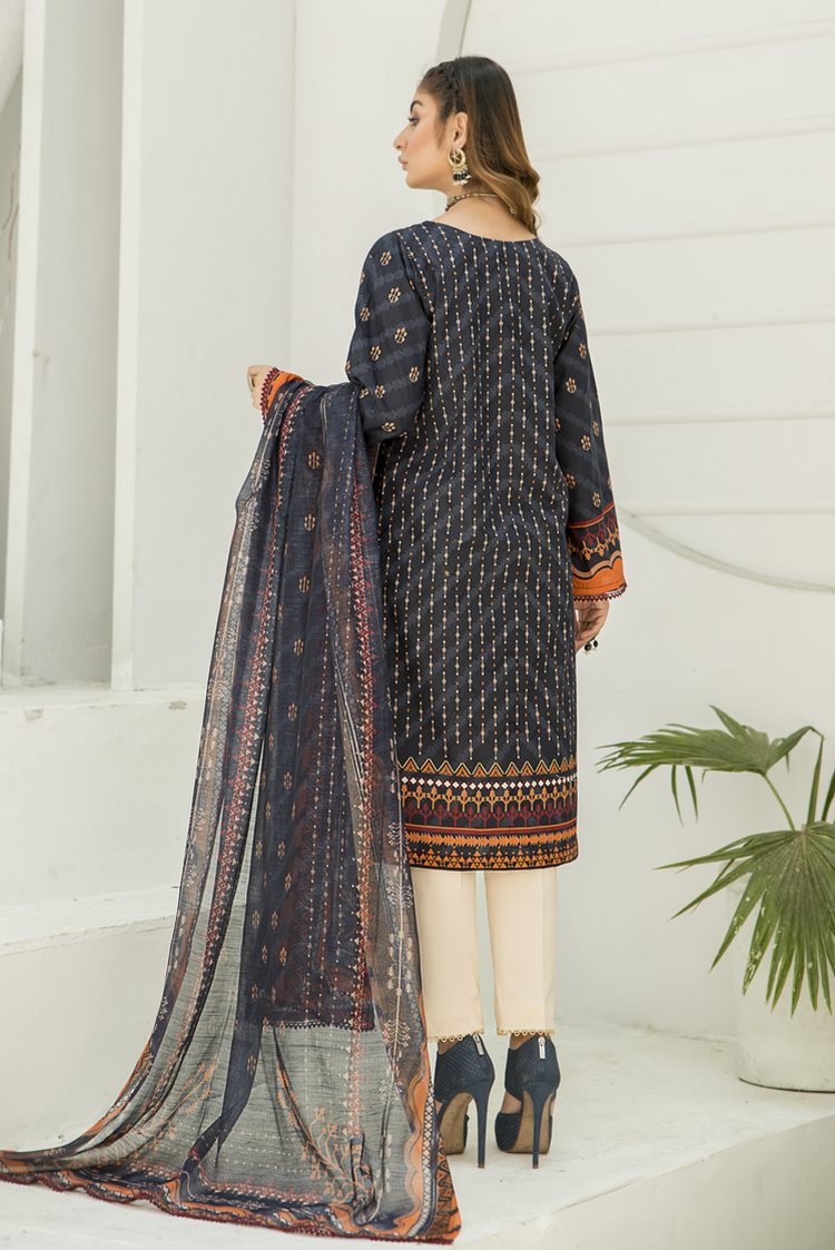 3-PC Stitched Lawn Suit