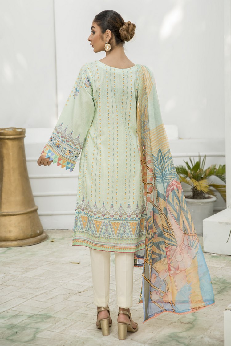 3-PC Stitched Lawn Suit