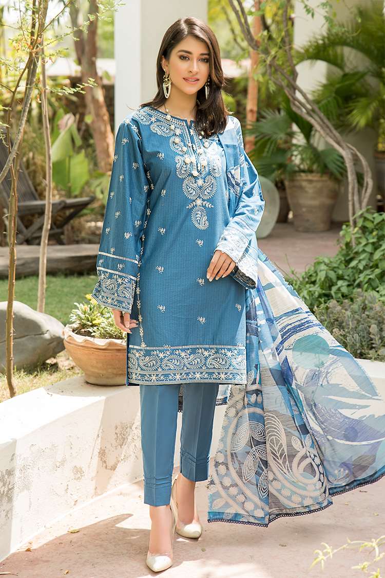 3-PC Stitched Lawn Suit