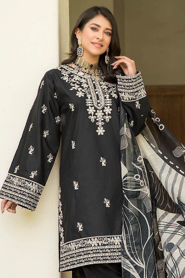 3-PC Stitched Lawn Suit