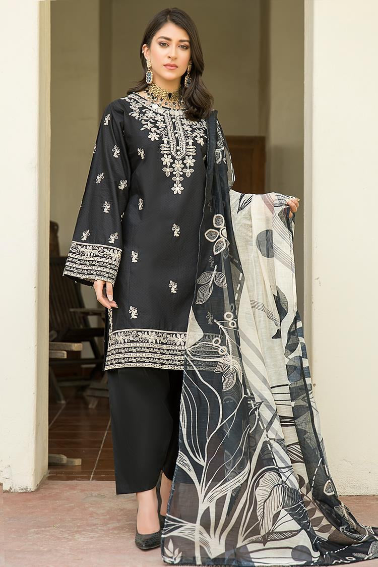 3-PC Stitched Lawn Suit