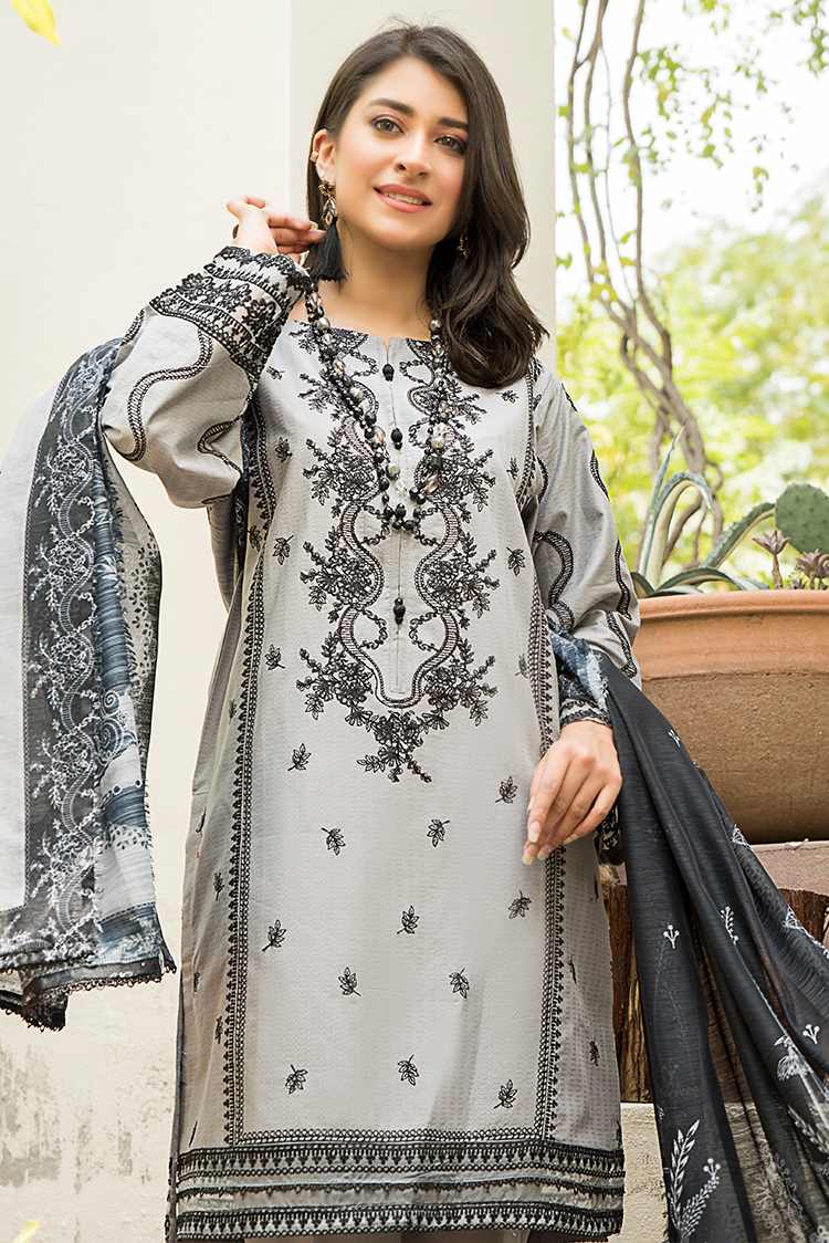 3-PC Stitched Lawn Suit