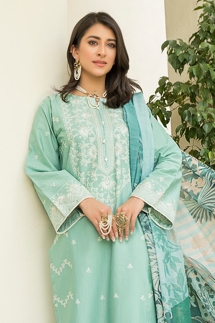 3-PC Stitched Lawn Suit