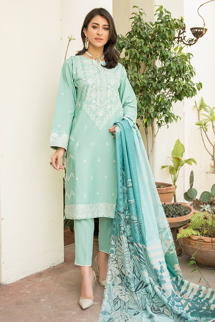 3-PC Stitched Lawn Suit