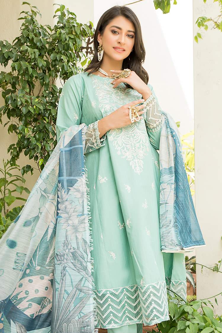 3-PC Stitched Lawn Suit