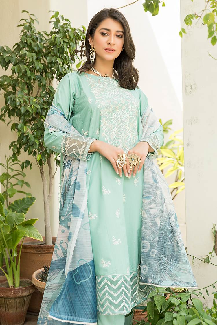 3-PC Stitched Lawn Suit