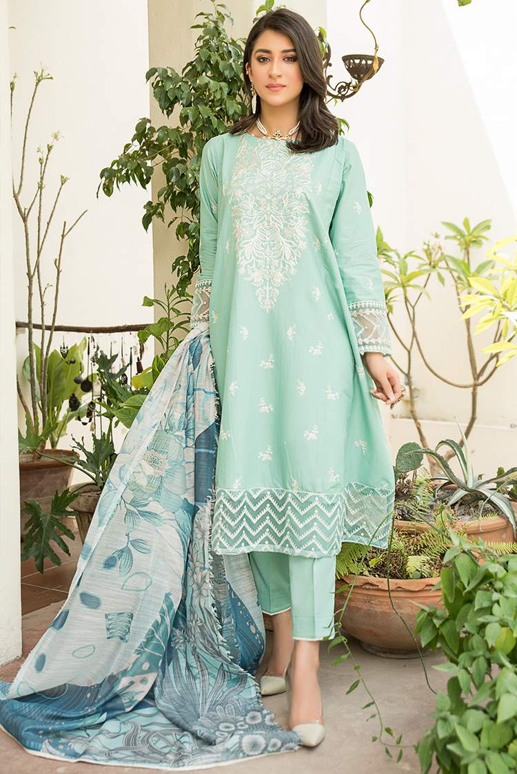 3-PC Stitched Lawn Suit