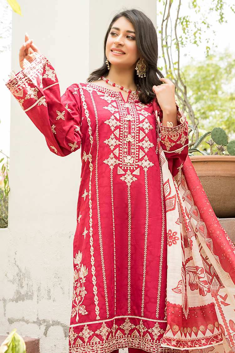 3-PC Stitched Lawn Suit