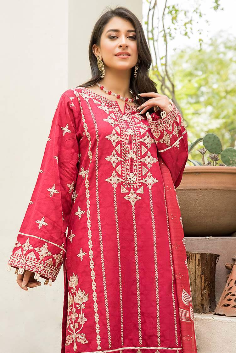 3-PC Stitched Lawn Suit