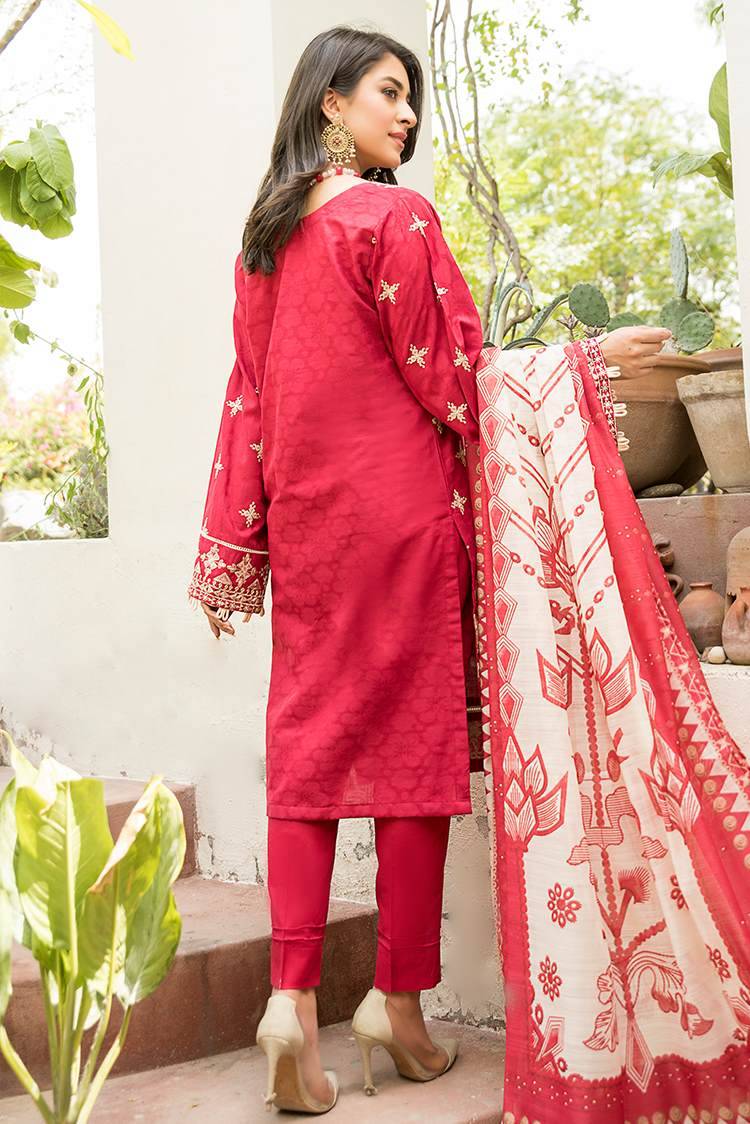 3-PC Stitched Lawn Suit