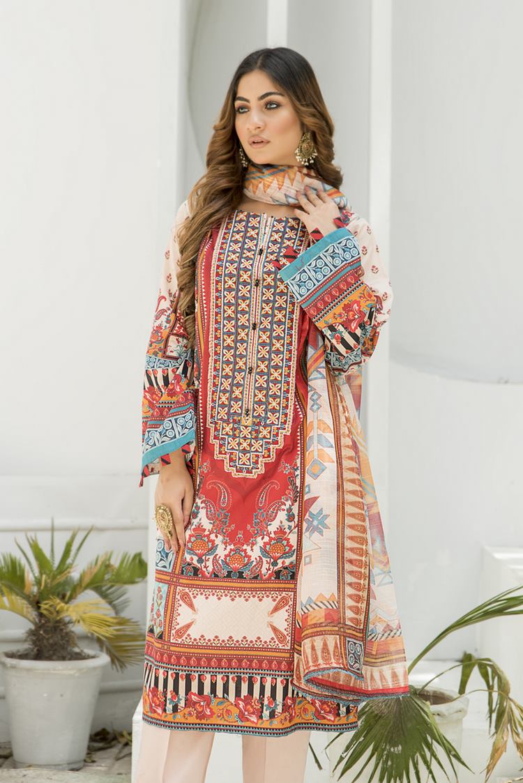 3-PC Stitched Jacquard Suit