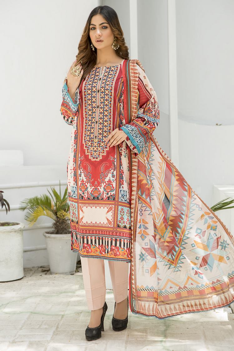 3-PC Stitched Jacquard Suit