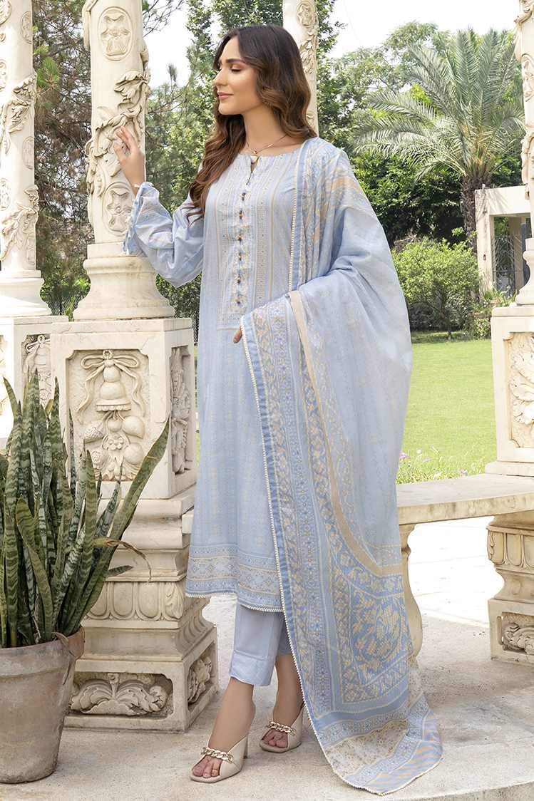 3-PC Unstitched Digital Printed Lawn Suit