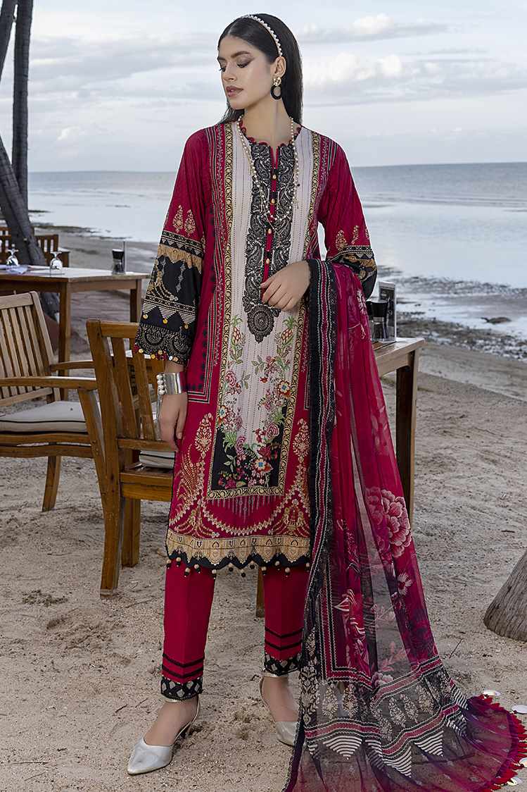 3-PC Unstitched Digital Printed Lawn Suit