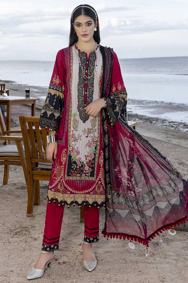 3-PC Unstitched Digital Printed Lawn Suit