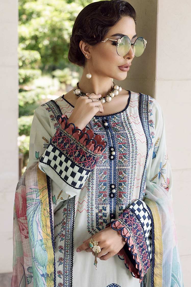 3-PC Unstitched Digital Printed Lawn Suit