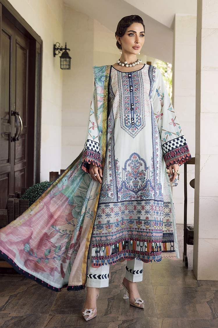 3-PC Unstitched Digital Printed Lawn Suit