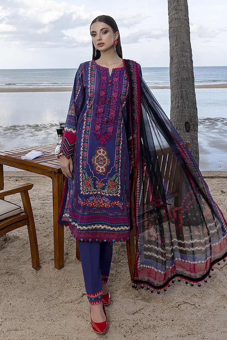 3-PC Unstitched Digital Printed Lawn Suit