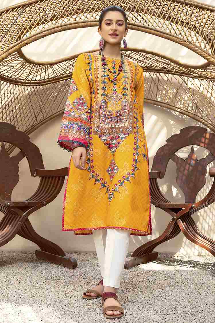 1-PC Unstitched Jacquard Kurti