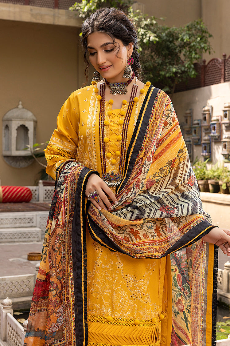 3-PC Unstitched Embroidered Chikankari Lawn Suit