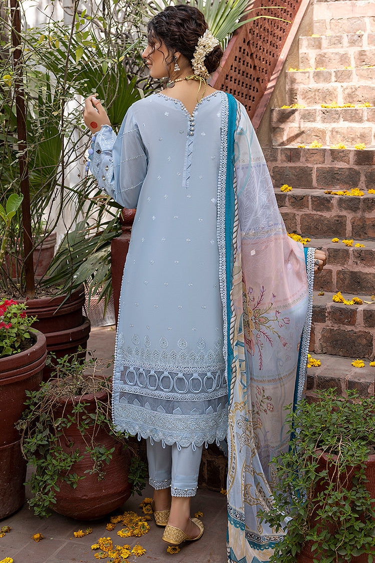 3-PC Unstitched Embroidered Chikankari Lawn Suit