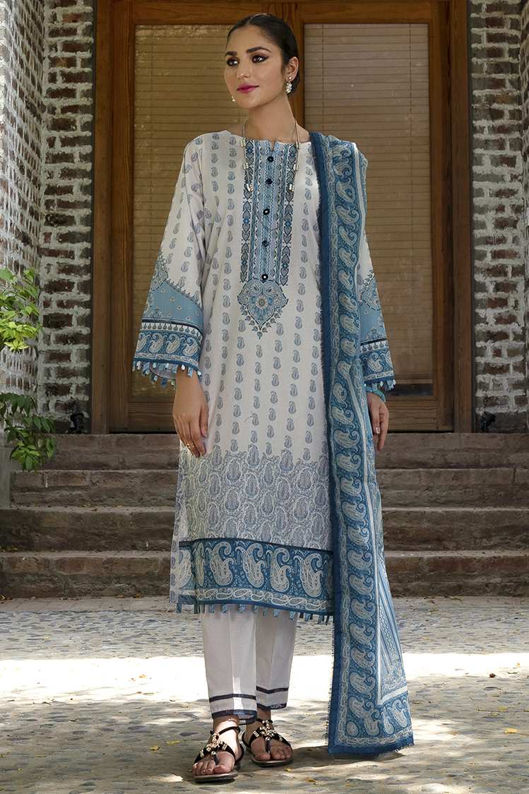 3-PC Unstitched Digital Printed Lawn Suit