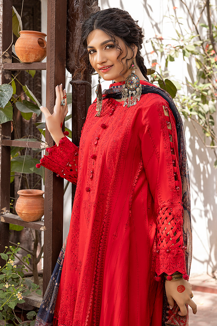 3-PC Unstitched Embroidered Chikankari Lawn Suit