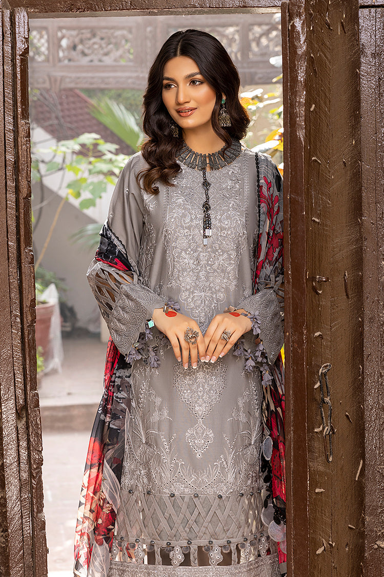 3-PC Unstitched Embroidered Chikankari Lawn Suit