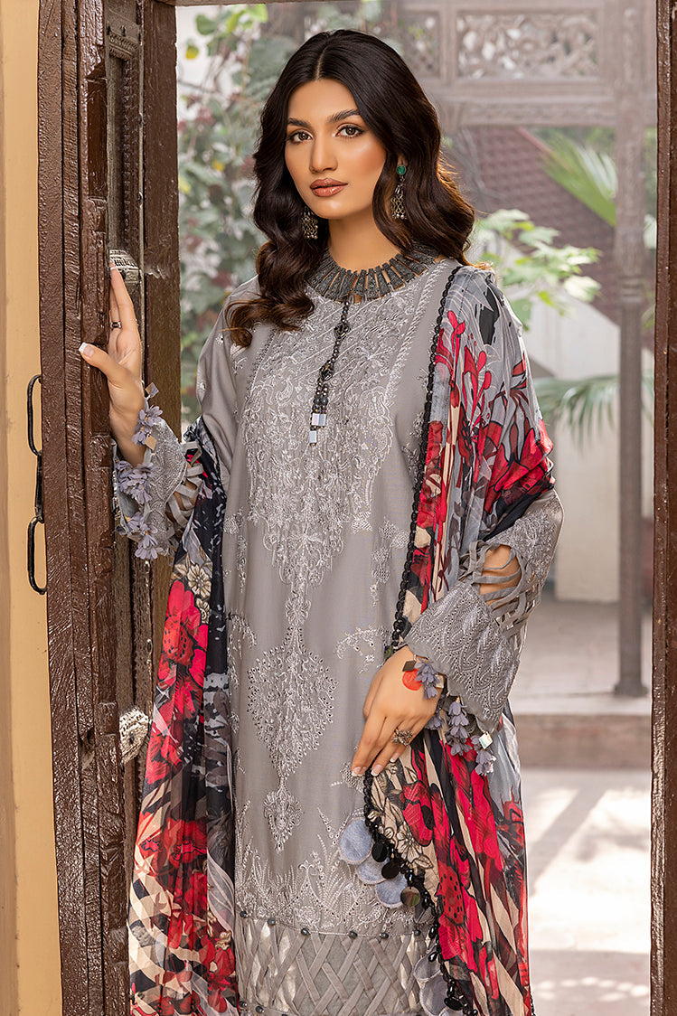 3-PC Unstitched Embroidered Chikankari Lawn Suit