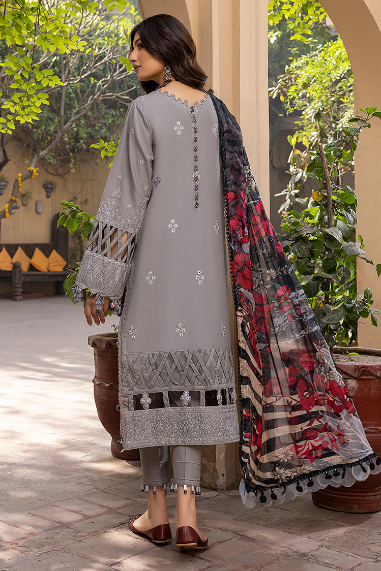 3-PC Unstitched Embroidered Chikankari Lawn Suit