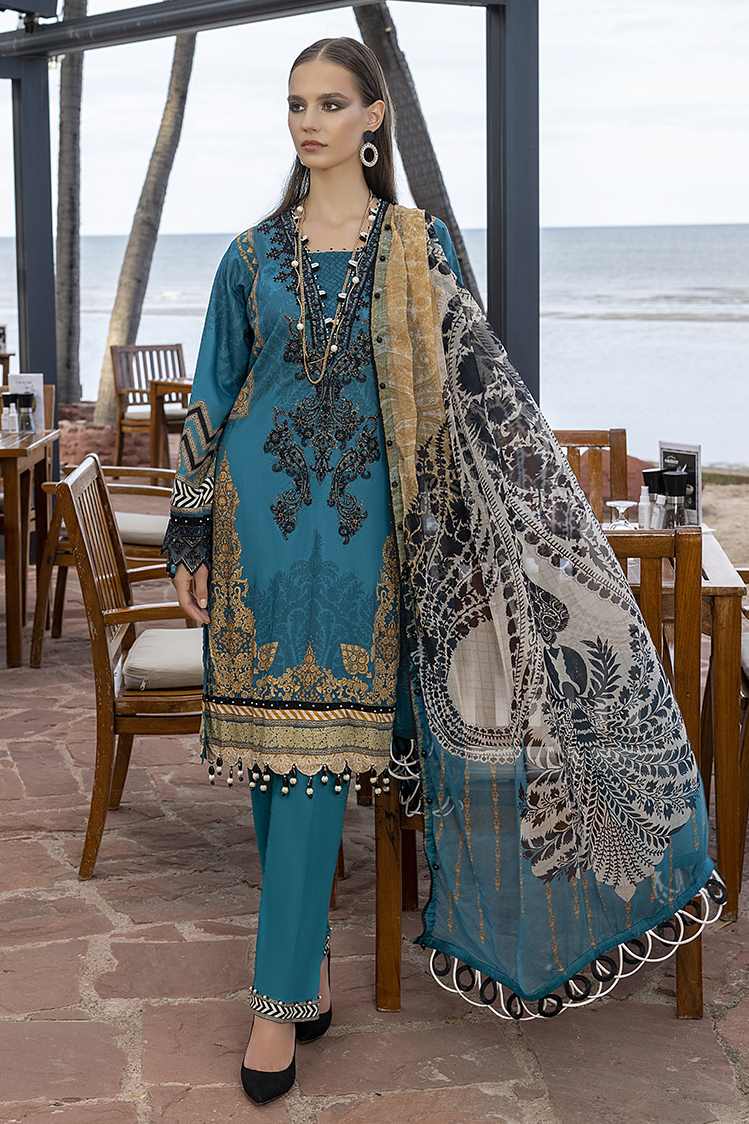 3-PC Unstitched Digital Printed Lawn Suit