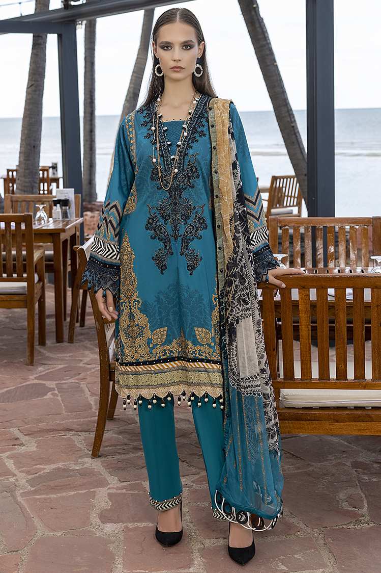 3-PC Unstitched Digital Printed Lawn Suit